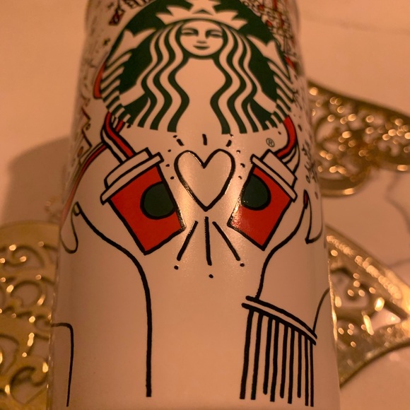 Starbucks 2017 Holiday Traveler Ceramic cup - Picture 2 of 6